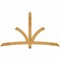 Ekena Millwork Davenport Rough Sawn Timber Gable Bracket, Western Red Cedar, 84"W x 49"H x 4"D x 4"F, 14/12 Pitch GBW084X49X0404DAV00RWR - alternate 1